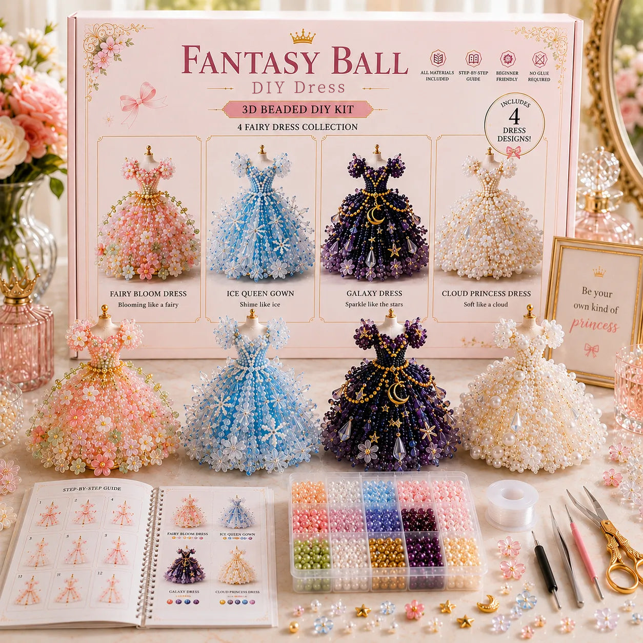 🌸 3D Beaded DIY Collection