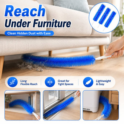 🔥Bendable Microfiber Head,Reusable Dust Remover