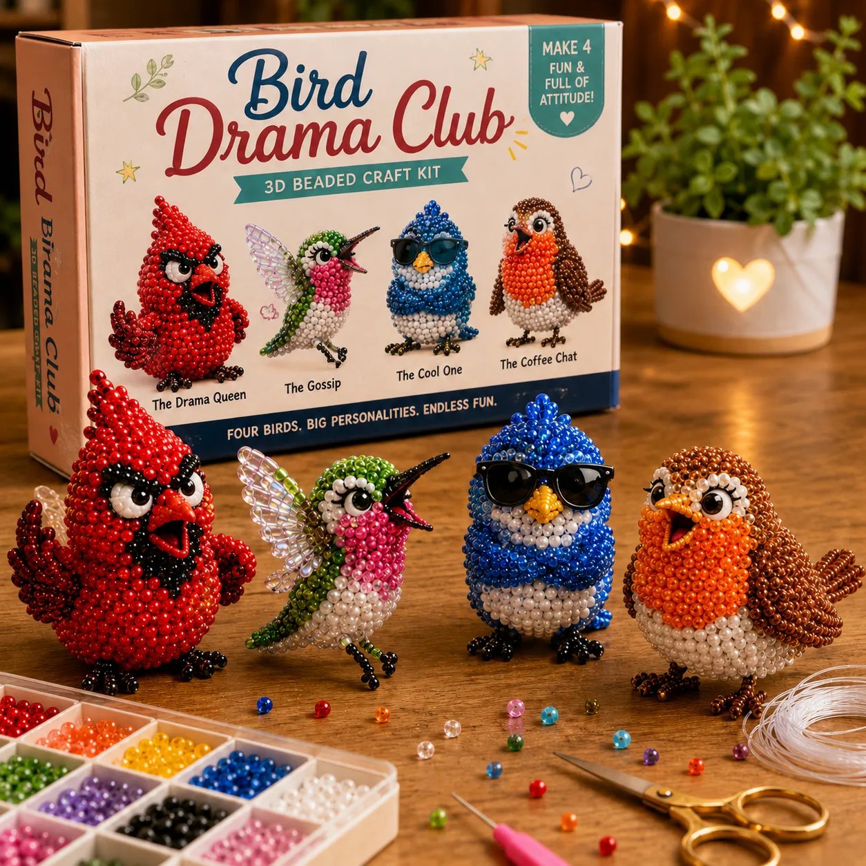 🔥LAST DAY 50% OFF - 🧵✨ Creative Beaded Mini World 3D DIY Kit Collection
