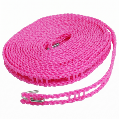 5M Windproof Portable Clothesline with Hooks