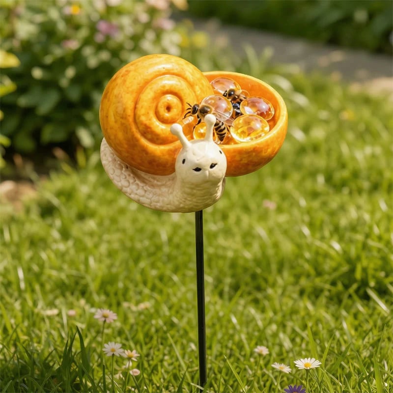 🐝 Cute Animal Design Garden Watering Station, Outdoor Decorative Water Bowl for Bees Butterflies and Small Wildlife