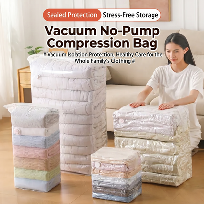No-Pump Large Vacuum Storage Compression Bags