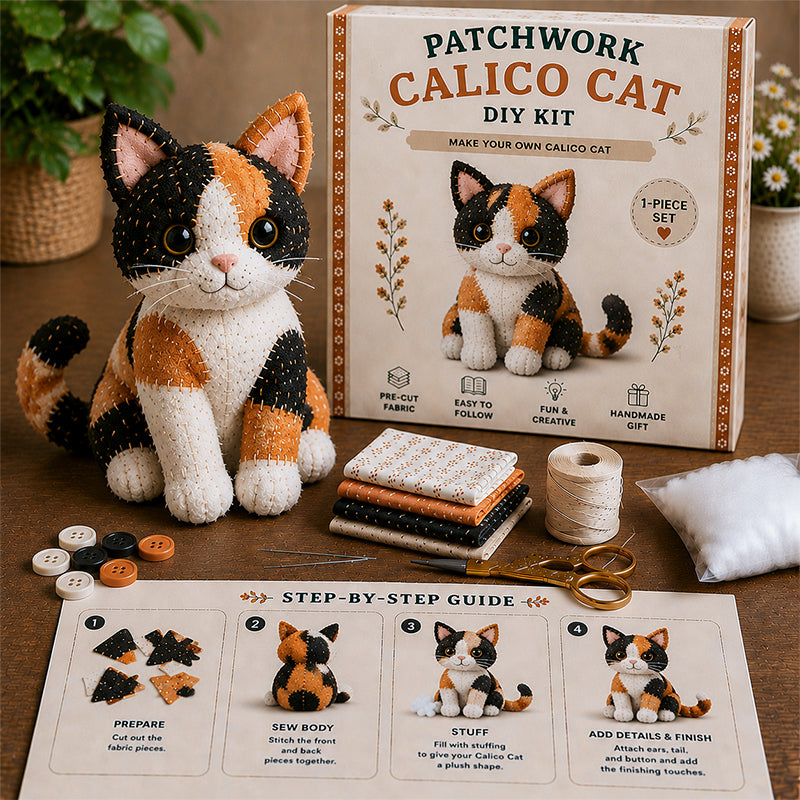 🧵DIY Patchwork Gnome Kit – Create Your Own Adorable Gnome 🧙‍♂️