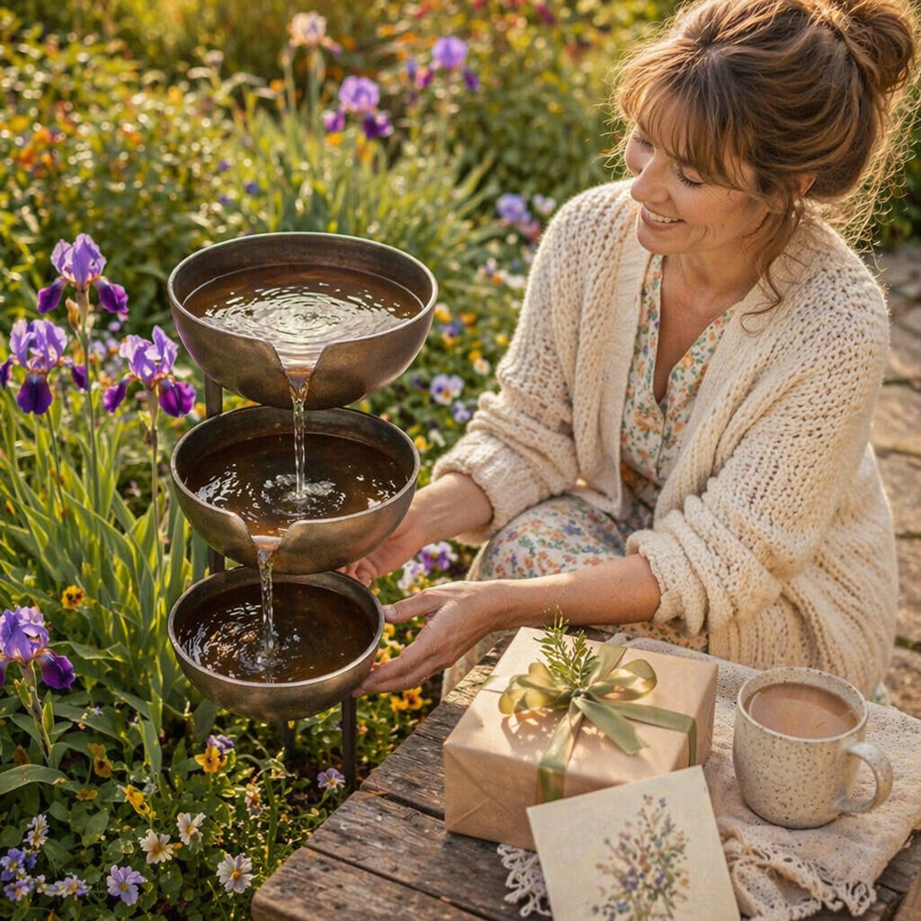 🔥Hot Sale 50% OFF🔥Bring Life Back To Your Garden – Peaceful Cascading Rain Catcher Bird Bath For Welcoming Garden Wildlife🌿🐦