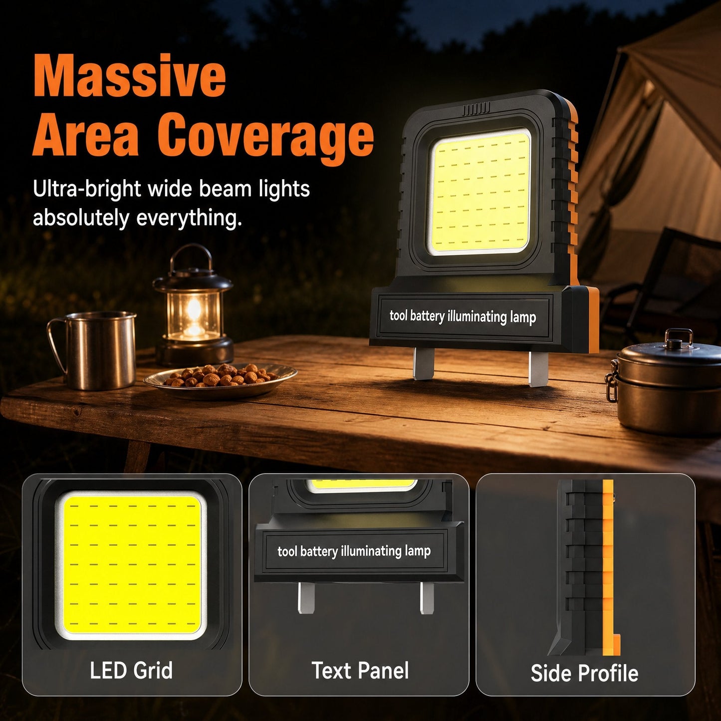 🏆45K+ SOLD🔥High brightness floodlight - for all power tool batteries