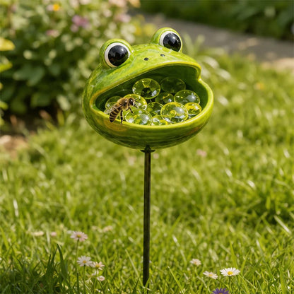 🐝 Cute Animal Design Garden Watering Station, Outdoor Decorative Water Bowl for Bees Butterflies and Small Wildlife