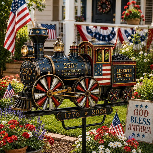 🚂🔥Limited time 55% OFF🔥🚂USA 250 “Liberty Express” Train Garden Wind Spinner -✈️ (Free Delivery Fee)