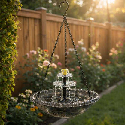 🔥🔥49% Off--Solar Cascade Hanging Bird Bath Fountain🎁Buy 2 Free Shipping
