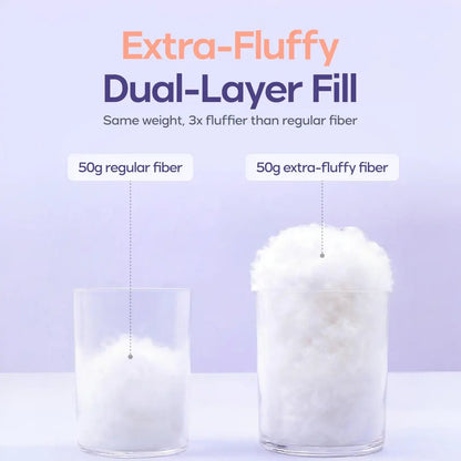 Mellow Puff Pillow ☁️ | Quilted Cloud-Loft Design for Side, Back & Stomach Sleepers 🌙✨