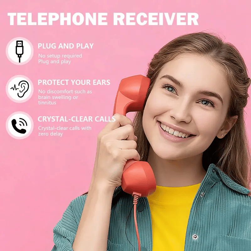 ☎️ Retro telephone handset with Type-C interface 📞