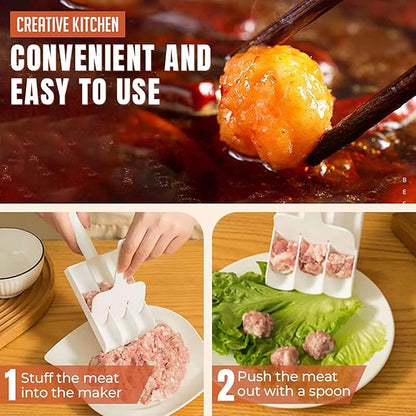 🔥49% OFF! Triple Meatball Maker – Shape 4 Perfect Meatballs at Once for Pasta, Soup & Hot Pot