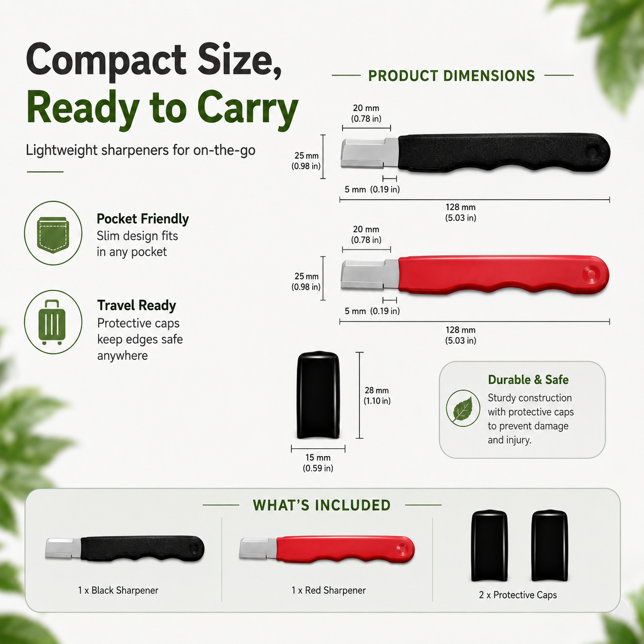 2 Count Professional Kitchen Knife Sharpener