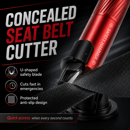 🚗 2-in-1 Car Emergency Escape Tool