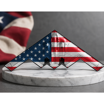 Spirit of ’76 B-2 Stealth Bomber Challenge Coin – 250th Anniversary Patriotic Collectible