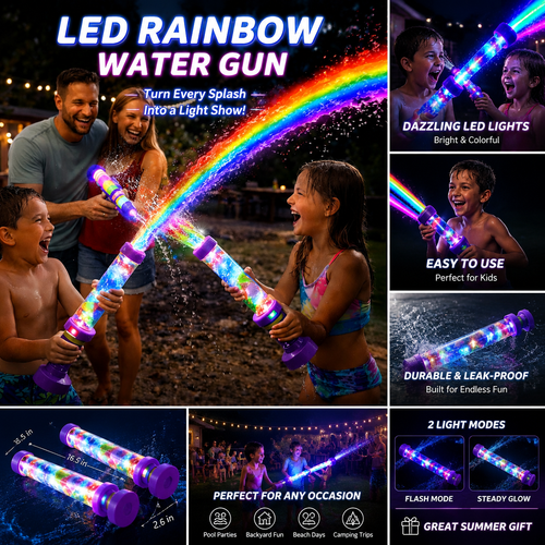 🔥Last Day 50% OFF🌈 Turn Every Backyard Into a Rainbow Light Show💦