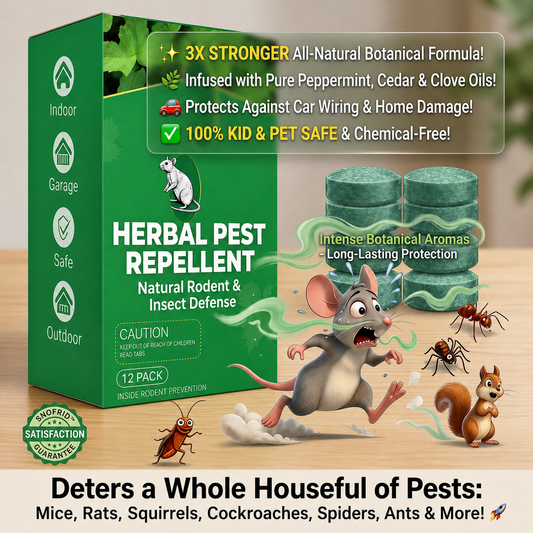 🐀 50% OFF NOW!⚡🟢Natural Peppermint Rodent Repellent Tablets