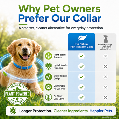 🥳2026 HOT SALE🌿🛡️ Natural Essential Oil Pet Collar – 8‑month flea & tick protection. Plant‑based, no harsh chemicals. Safe for dogs & cats! 🐾✨