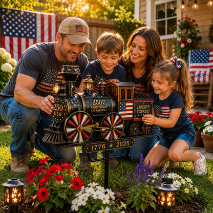🚂🔥Limited time 55% OFF🔥🚂USA 250 “Liberty Express” Train Garden Wind Spinner -✈️ (Free Delivery Fee)