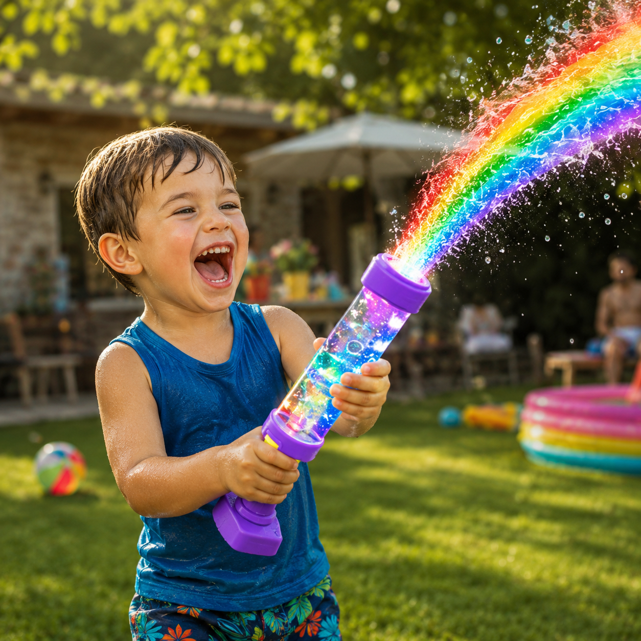 🔥Last Day 50% OFF🌈 Turn Every Backyard Into a Rainbow Light Show💦