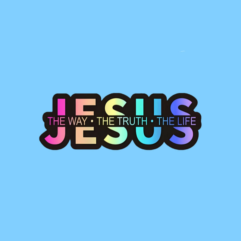 💥Jesus-The Way The Truth The Life Christian Vinyl Decal Car Sticker