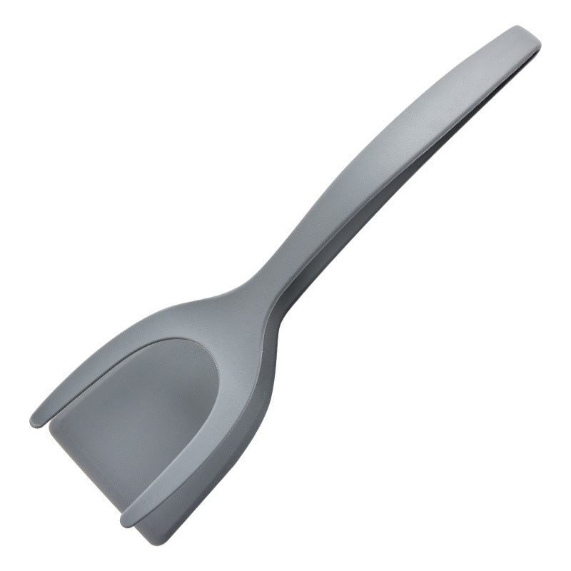 🍳✨ What a great deal! 2-in-1 Kitchen Spatula Tongs – Food Grade Silicone Tips, Non-Stick, Heat Resistant, Long Handle ✨