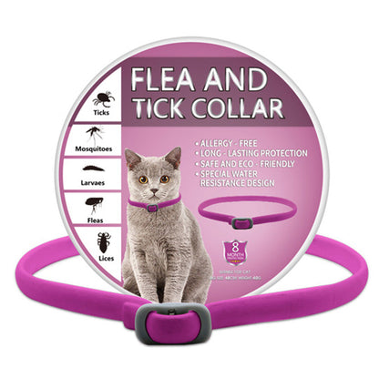 🥳2026 HOT SALE🌿🛡️ Natural Essential Oil Pet Collar – 8‑month flea & tick protection. Plant‑based, no harsh chemicals. Safe for dogs & cats! 🐾✨