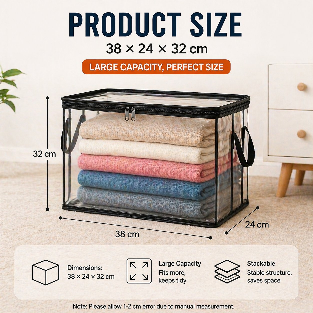 Hot Sale 60% OFF📦Large Heavy-Duty Thick Plastic Clear Storage Bag for Clothes, Moving & Storage