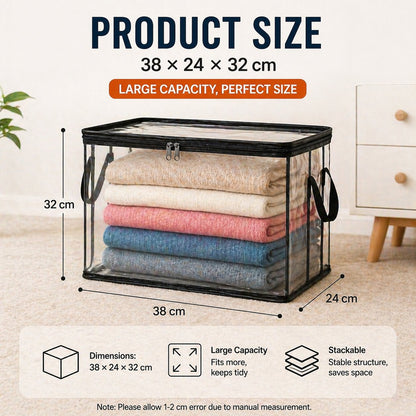 Hot Sale 60% OFF📦Large Heavy-Duty Thick Plastic Clear Storage Bag for Clothes, Moving & Storage