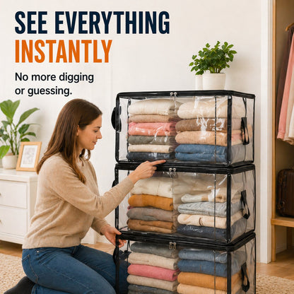 Hot Sale 60% OFF📦Large Heavy-Duty Thick Plastic Clear Storage Bag for Clothes, Moving & Storage