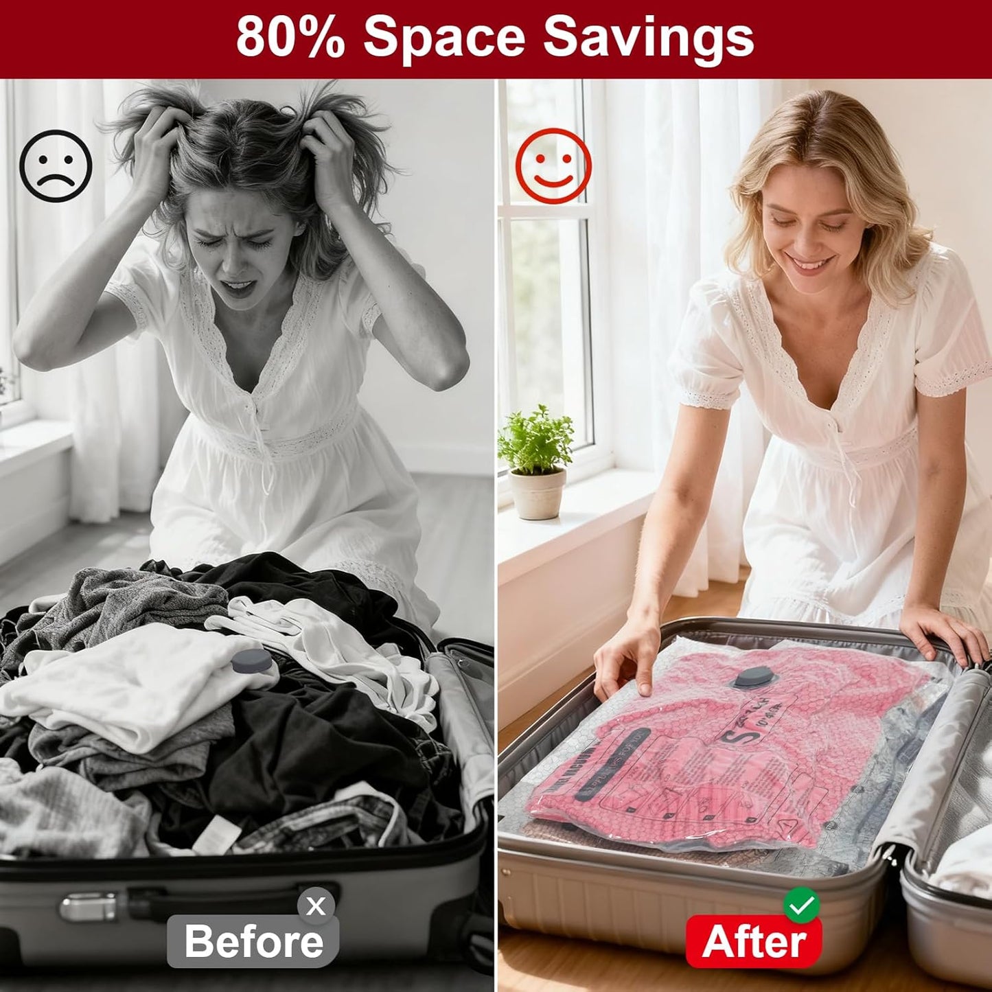 Vacuum Bags for Clothes – Travel & Storage Set🧳