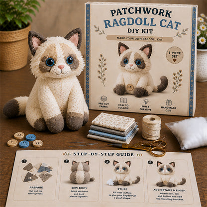 🧵DIY Patchwork Gnome Kit – Create Your Own Adorable Gnome 🧙‍♂️