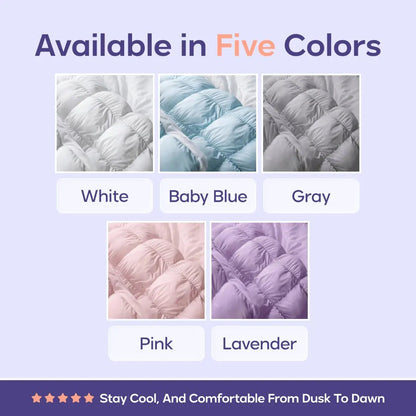 Mellow Puff Pillow ☁️ | Quilted Cloud-Loft Design for Side, Back & Stomach Sleepers 🌙✨