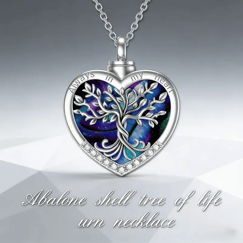🌳❤️Heart Tree of Life Cremation Memorial Pendant | symbolizing the eternal continuity of life and love.
