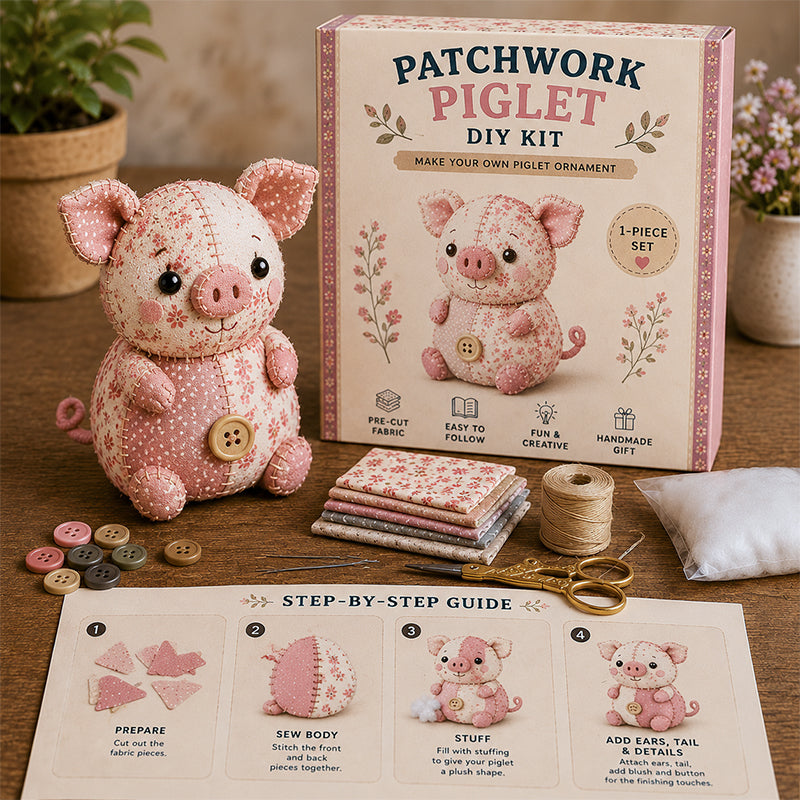 🧵DIY Patchwork Gnome Kit – Create Your Own Adorable Gnome 🧙‍♂️