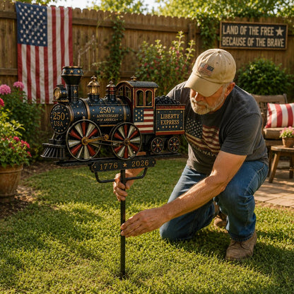 🚂🔥Limited time 55% OFF🔥🚂USA 250 “Liberty Express” Train Garden Wind Spinner -✈️ (Free Delivery Fee)