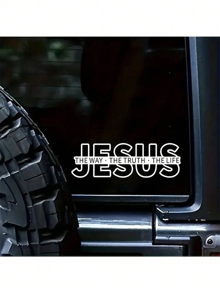 💥Jesus-The Way The Truth The Life Christian Vinyl Decal Car Sticker