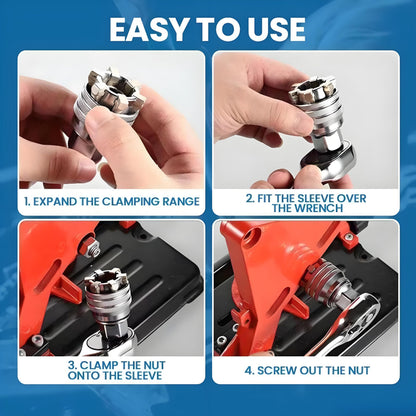 🔥Multi-function Universal Socket Wrench Tool - Universal Maintenance Tool