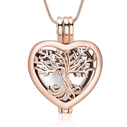 🌳❤️Heart Tree of Life Cremation Memorial Pendant | symbolizing the eternal continuity of life and love.