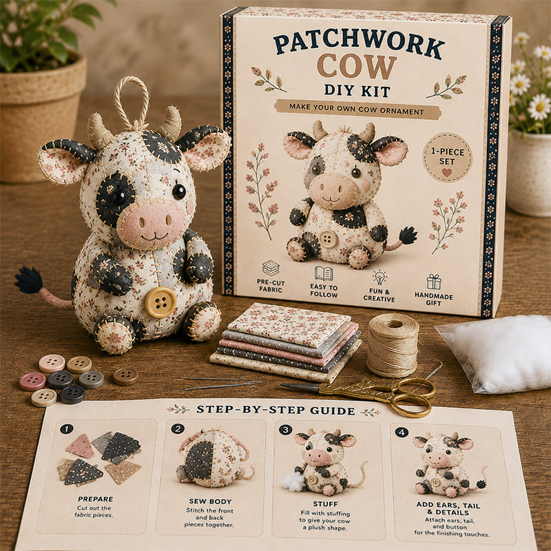 🧵DIY Patchwork Gnome Kit – Create Your Own Adorable Gnome 🧙‍♂️
