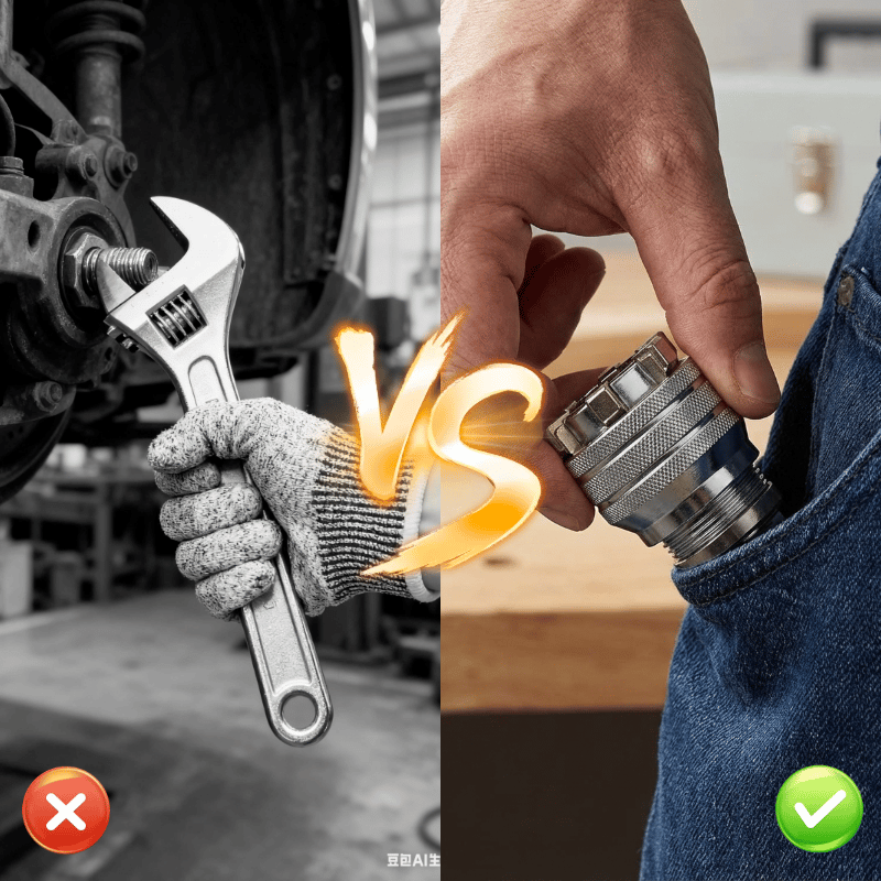 🔥Multi-function Universal Socket Wrench Tool - Universal Maintenance Tool