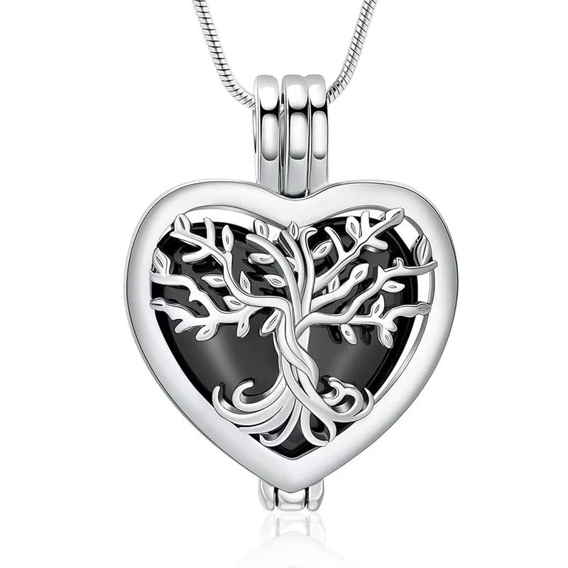 🌳❤️Heart Tree of Life Cremation Memorial Pendant | symbolizing the eternal continuity of life and love.