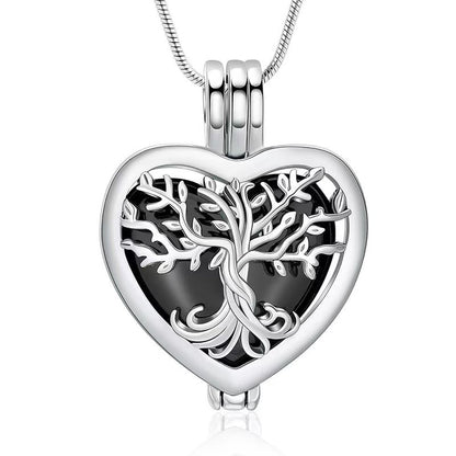 🌳❤️Heart Tree of Life Cremation Memorial Pendant | symbolizing the eternal continuity of life and love.