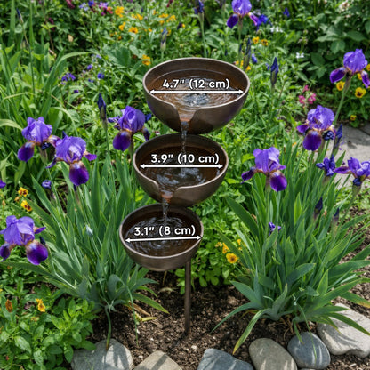 🔥Hot Sale 50% OFF🔥Bring Life Back To Your Garden – Peaceful Cascading Rain Catcher Bird Bath For Welcoming Garden Wildlife🌿🐦