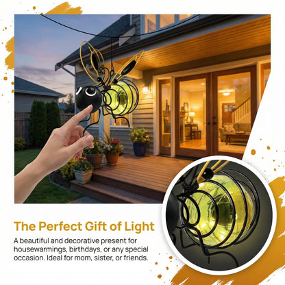 🐝Outdoor Hanging Solar Bee Light - Perfect Gift For Plant Lovers Moms Or Literally Anyone Who Smiles❤️