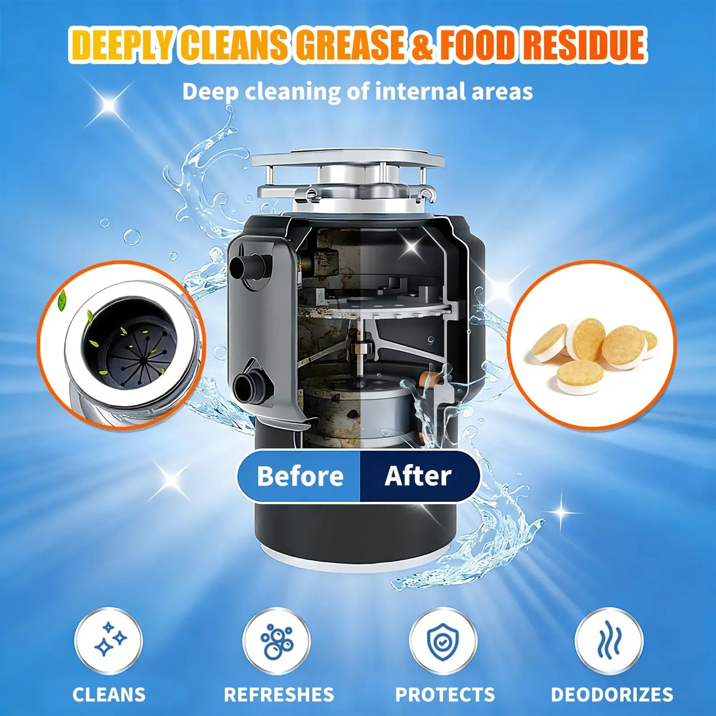 🏆Hot Sale⚡Deep Clean Disposal Tablets