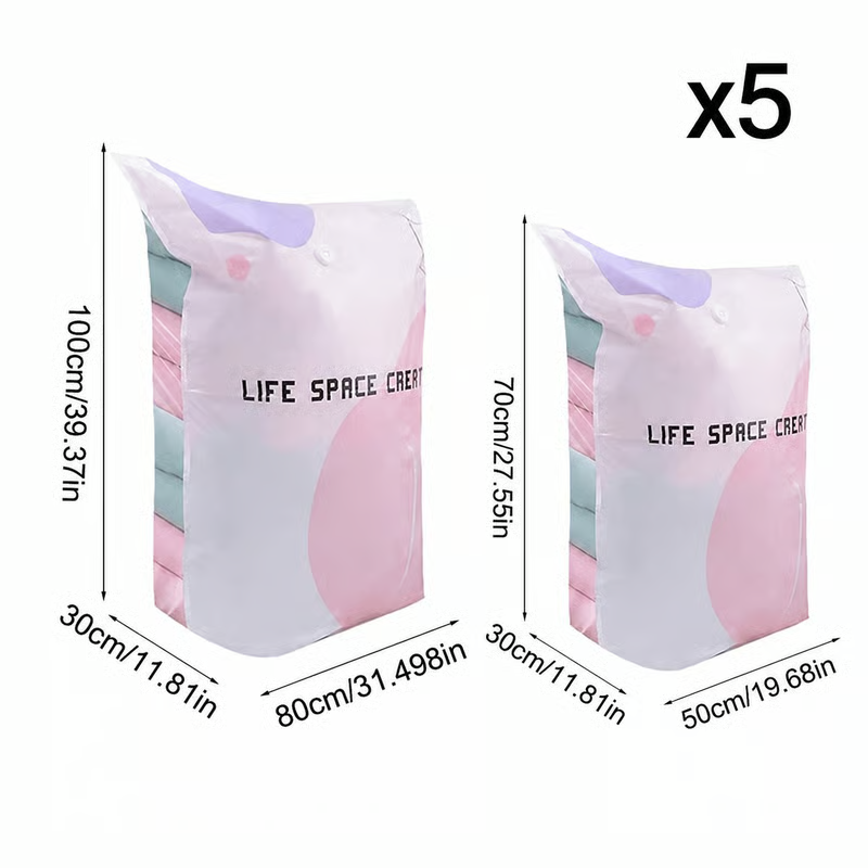 📦 Large-Capacity Vacuum Bags – No Pump Needed! 💨✨