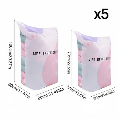 📦 Large-Capacity Vacuum Bags – No Pump Needed! 💨✨