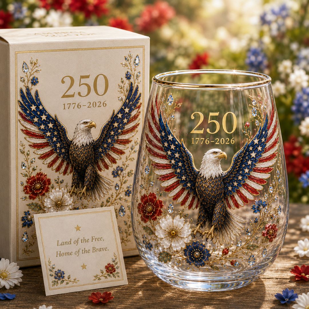 🦅America '250 Eagle Glass Tumbler