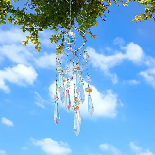 Turn Sunlight Into Sparkling Rainbows 🌈 Elegant Hanging Crystal Prism Suncatcher That Brightens Any Space