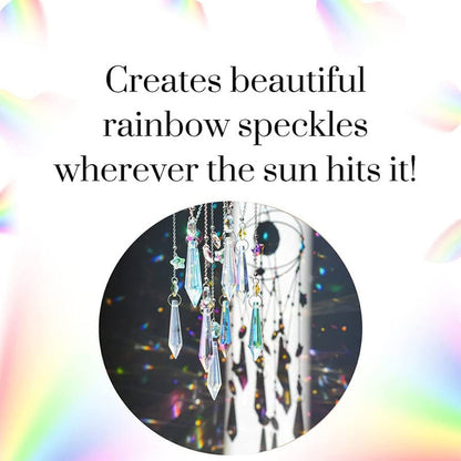 Turn Sunlight Into Sparkling Rainbows 🌈 Elegant Hanging Crystal Prism Suncatcher That Brightens Any Space
